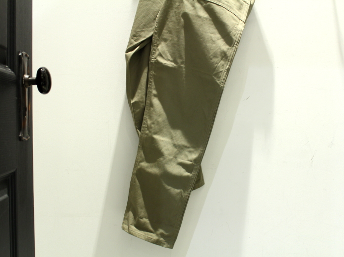 GUNG-HO ガンホー RIP STOP SLIM FIT 4POCKET FATIGUE PANT W/VINTAGE LABEL - COYOTE TAN 軍パン　ファテーグパンツ　スリムフィット　リップストップ　パンツ　アメリカ製　名古屋　ラシク　セレクトショップ　コヨーテ　タン　EXPLORER WORKS