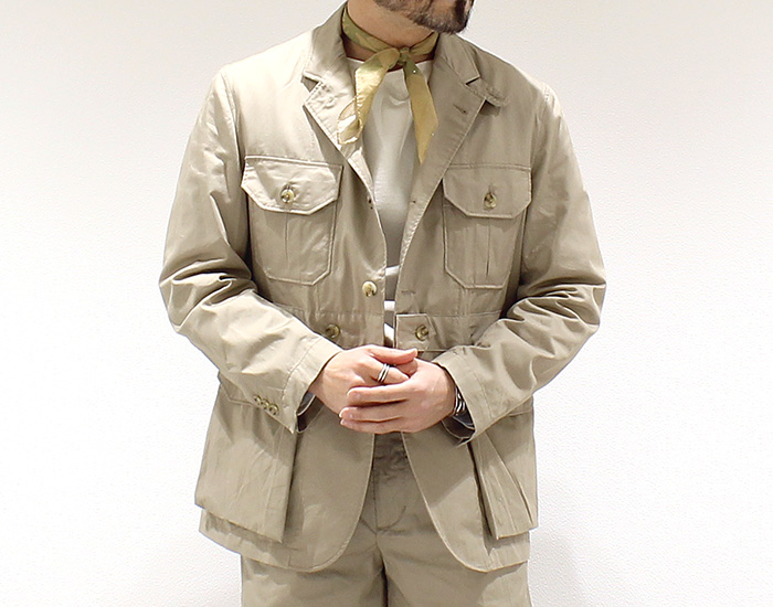 サファリジャケットのような春夏仕様ジャケット【ENGINEERED GARMENTS