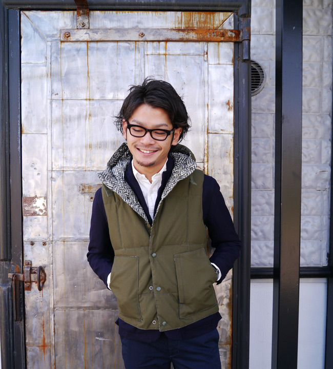 Engineered garments down vest