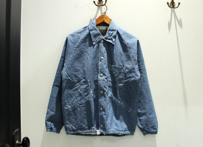 empire&sons エンパイアアンドサンズ　コーチジャケット　シャンブレー　春アウター　ライトアウター　アウター CHAMBRAY COACH JACKET - 6oz CHAMBRAY BIO WASH - BLUE