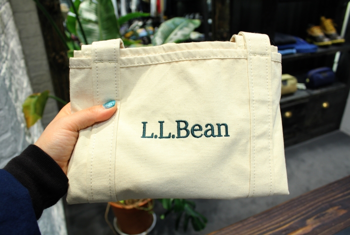 GROCERY TOTE BAG - NATURAL L.L. BEAN トートバッグ　エコバッグ　キャンバス explorer works 名古屋 グローサリー・バッグ