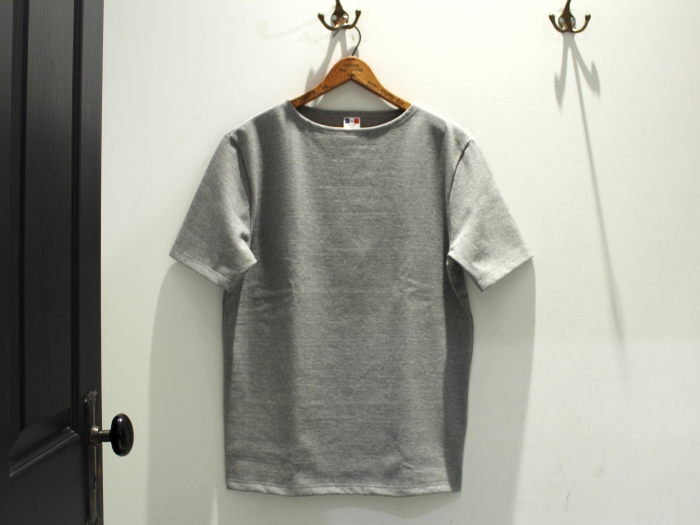 BANDOL バンドール　S/S HEAVY JERSEY BOATNECK　ボートネック　半袖　Tシャツ　フランス　フランス製　ヘビージャージー　春夏　カットソー　上品　インポート　セレクトショップ　ラシック　名古屋　EXPLORER WORKS 白　黒　グレー　生成り　クリーム　ネイビー　青　BLANC NAVY NOIR ECRU GRIS CHINE