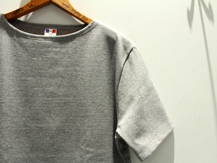 BANDOL バンドール　S/S HEAVY JERSEY BOATNECK　ボートネック　半袖　Tシャツ　フランス　フランス製　ヘビージャージー　春夏　カットソー　上品　インポート　セレクトショップ　ラシック　名古屋　EXPLORER WORKS 白　黒　グレー　生成り　クリーム　ネイビー　青　BLANC NAVY NOIR ECRU GRIS CHINE