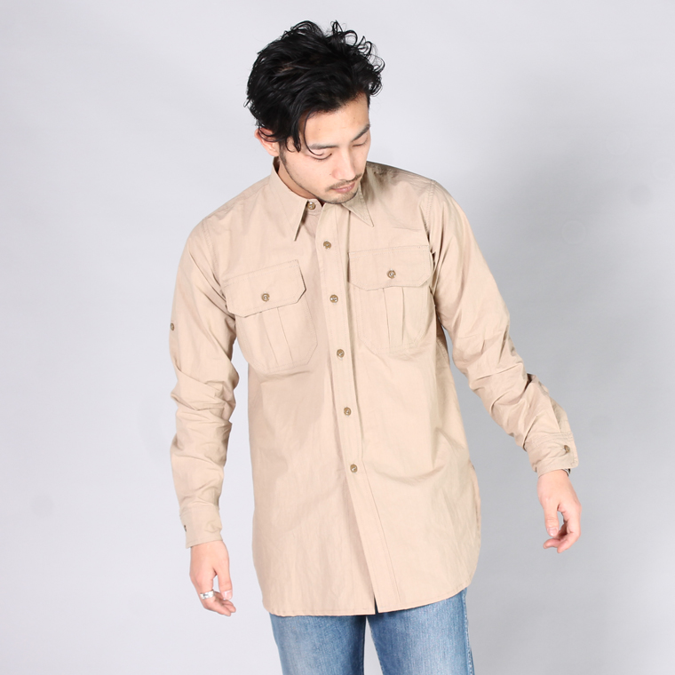 YARMO (ヤーモ)  OFFICER SHIRTS / BEIGE