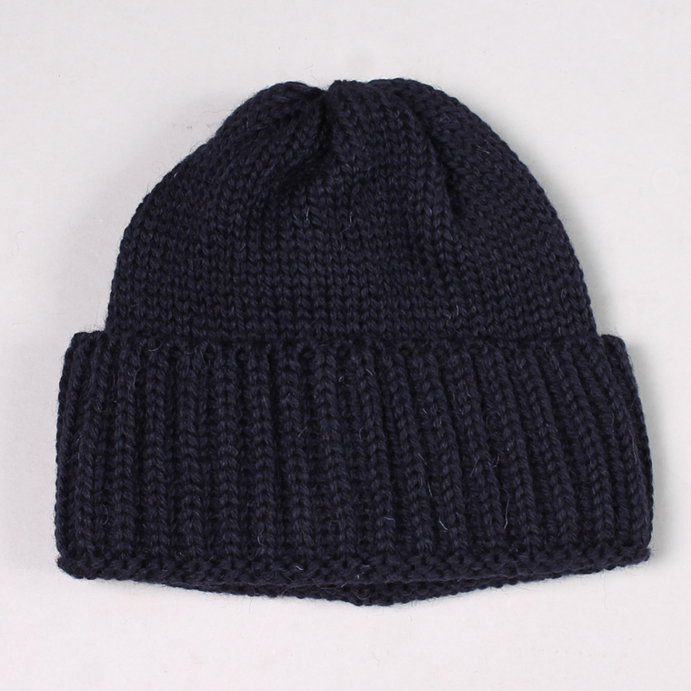 HIGHLAND 2000 (ハイランド2000) SB BOB CAP RIB T/UP BRITISH WOOL - NAVY