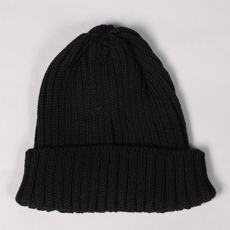 HIGHLAND 2000 (ãã¤ã©ã³ã2000) 2Ã1 COTTON SHORT WATCH CAP - BLACK