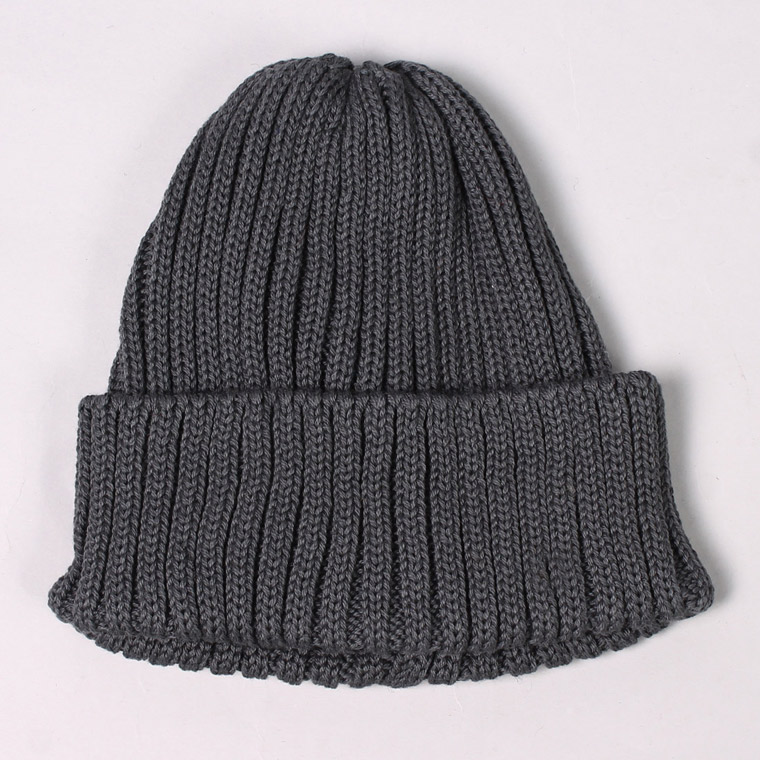 HIGHLAND 2000 (ハイランド2000) 2×1 COTTON SHORT WATCH CAP - SLATE