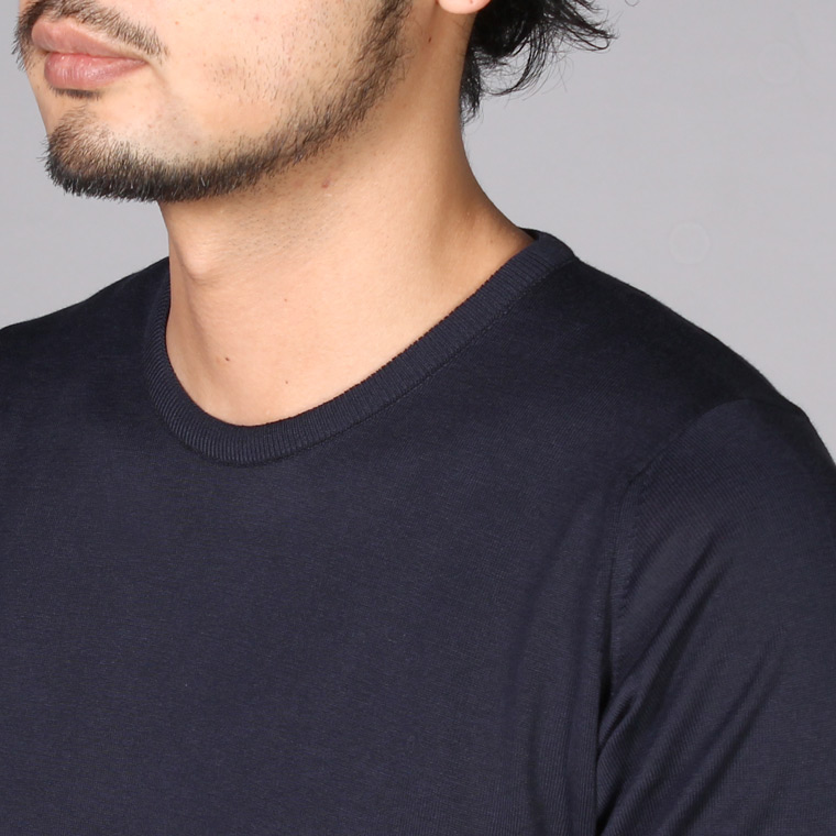 John Smedley ジョンスメドレー Hatfield Navy 30ゲージ クルーネック サマーニット セーター 通販 John Smedley ジョンスメドレー Hatfield Navy 30ゲージ クルーネック サマーニット セーター 通販