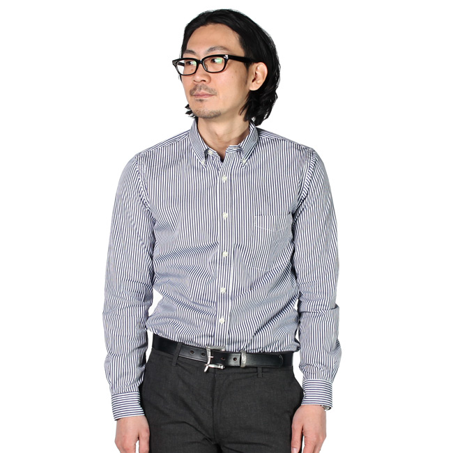 SERO (セロ) L/S BD SHIRT - LONDON STRIPE