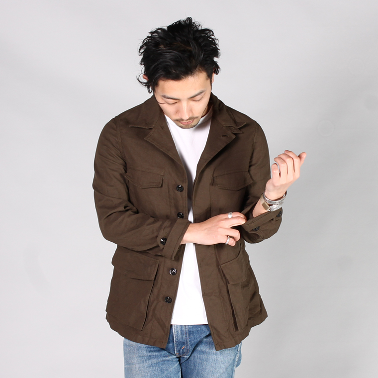 SABRE (ãµãã¬) COTTON MINI WAFFLE M-47 TYPE MILITARY JACKET / OLIVE