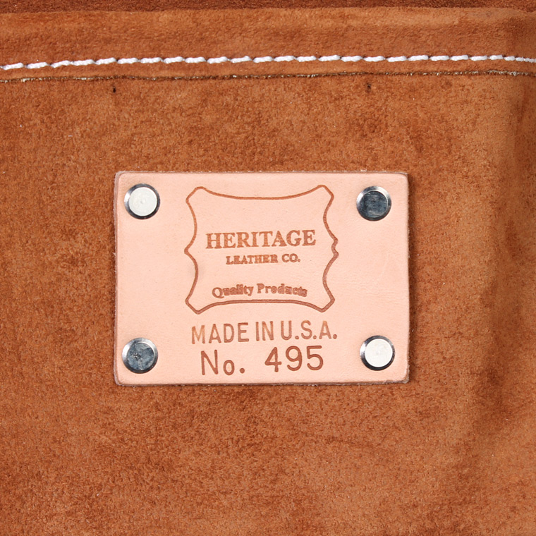 HERITAGE LEATHER (ヘリテイジレザー)  5POCKET SUEDE NAIL AND TOOL POUCH - BROWN SUEDE