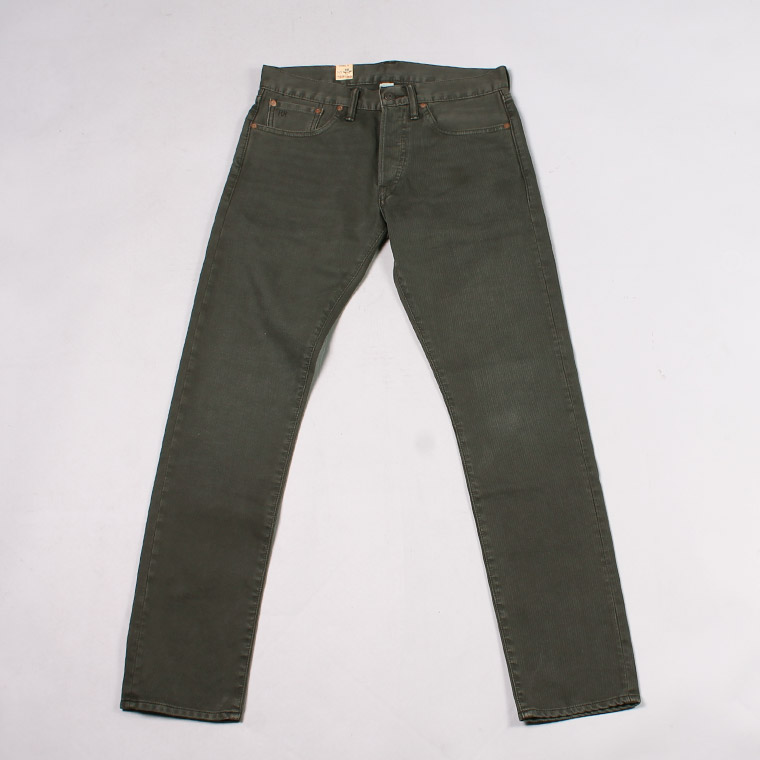 RRL Ralph Lauren (ããã« ã¢ã¼ã«ã¨ã« ã©ã«ãã­ã¼ã¬ã³) SLIM FIT FLAT PANT - DARK GREEN