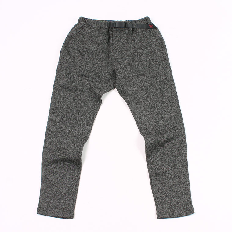 Gramicci (グラミチ) BONDING KNIT FLEECE SLIM PANT - CHARCOAL_BLACK