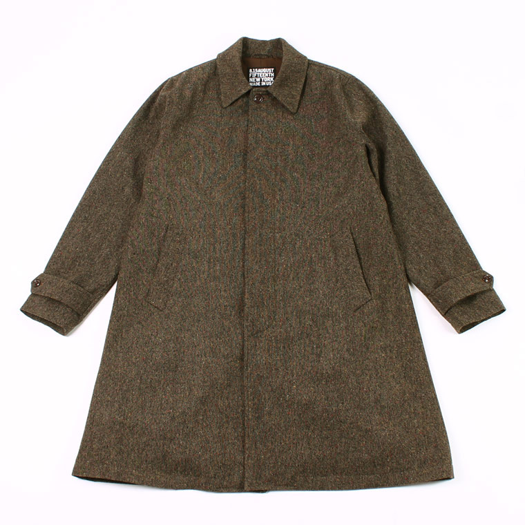 8.15 AUGUST FIFTEENTH (オーガストフィフティーンス) HIGHLAND COAT VINTAGE TWEED - BROWN