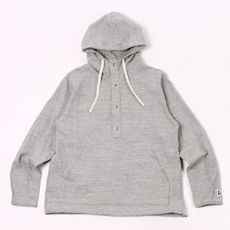 FELCO (フェルコ) FRONT SNAP ANORAK SUPER HARD JERSEY - HEATHER GREY