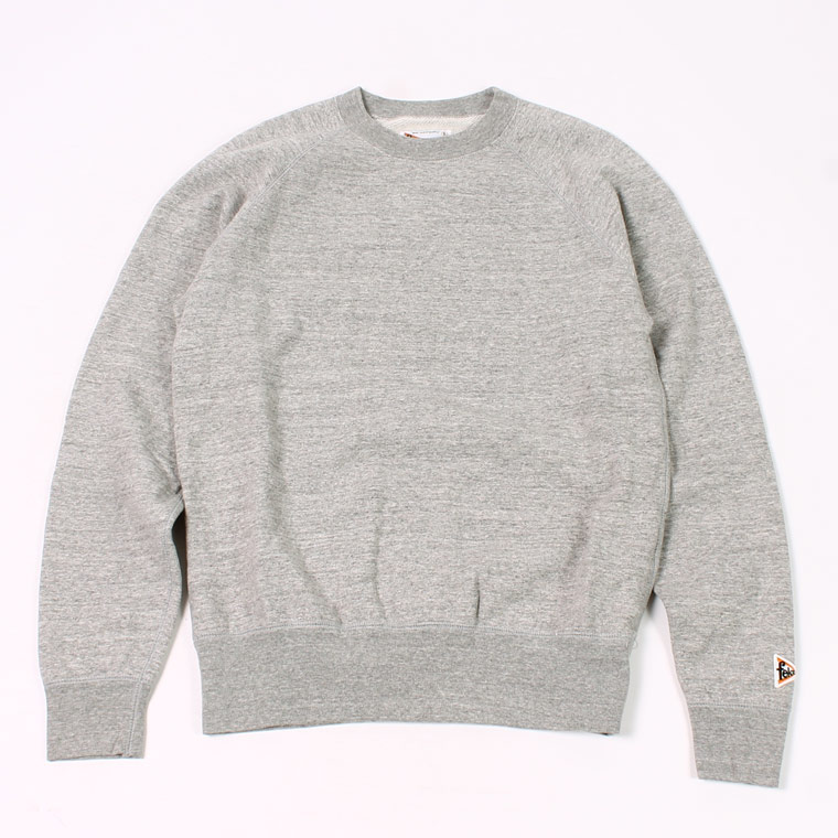 FELCO(フェルコ) L/S RAGLAN SWEAT 12oz LT WEIGHT FRENCH TERRY - HEATHER GREY