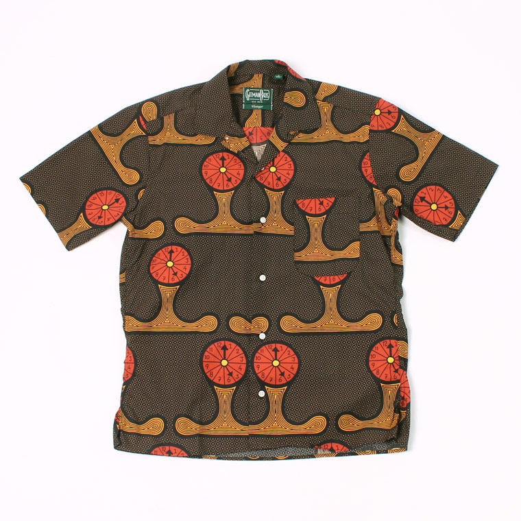 GITMAN VINTAGE (ギットマンヴィンテージ) S/S CAMP SHIRT - Y'LL KNOW THE TIME