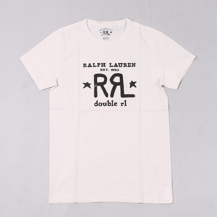 RRL Ralph Lauren (ダブル アールエル ラルフローレン) SS LOGO TEE - PAPER WHITE