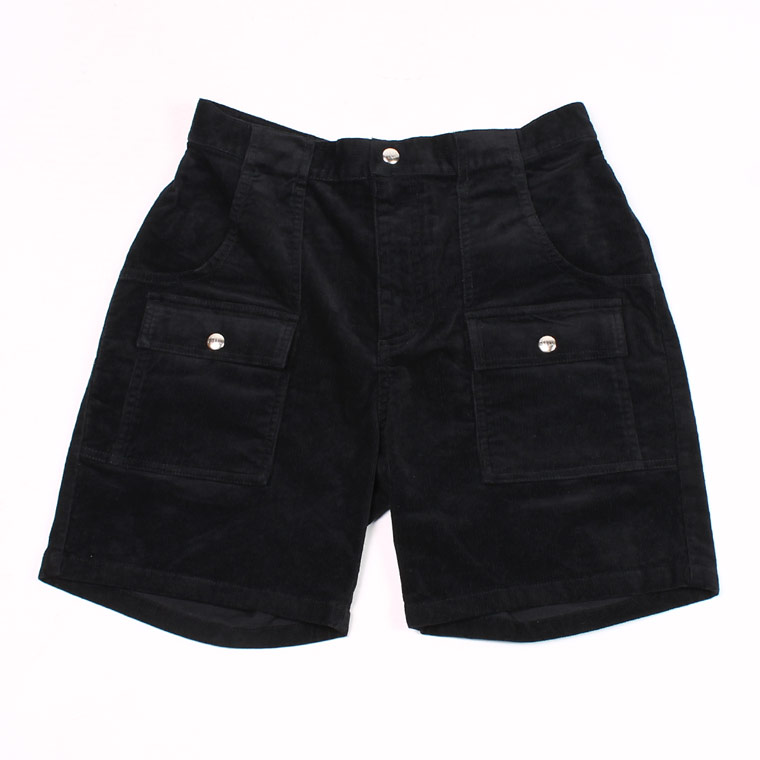 FELCO (フェルコ) CORDUROY BUSH SHORT 21W STRETCH CORDUROY - BLACK