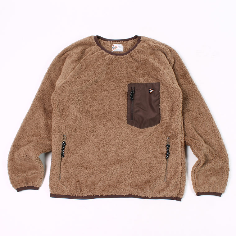 FELCO (フェルコ) PLEASANT PILE FLEECE CREW - TAN