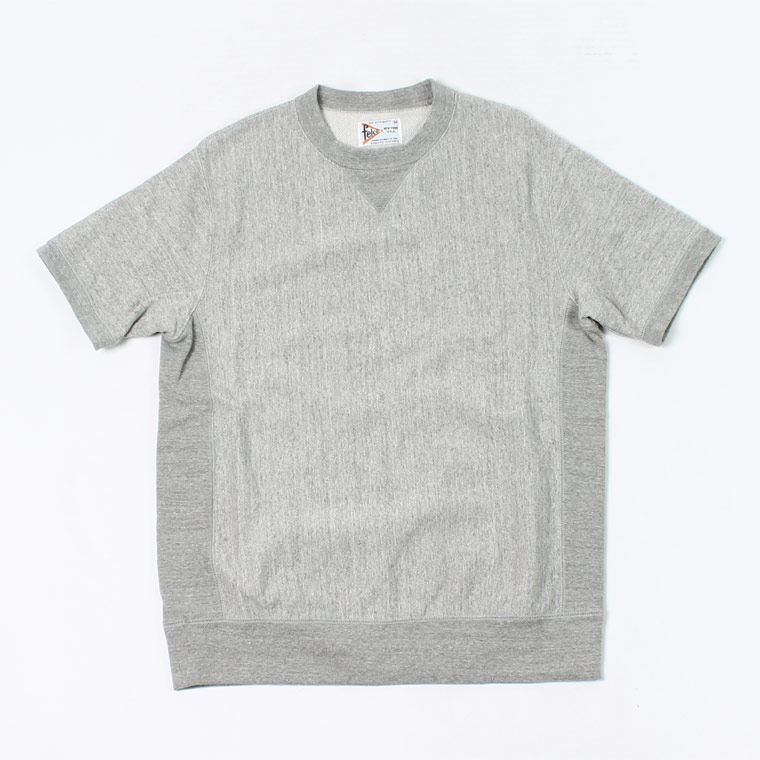 FELCO (フェルコ)  S/S INVERSE WEAVE SWEAT 12oz LT WEIGHT FRENCH TERRY - TWISTED GREY