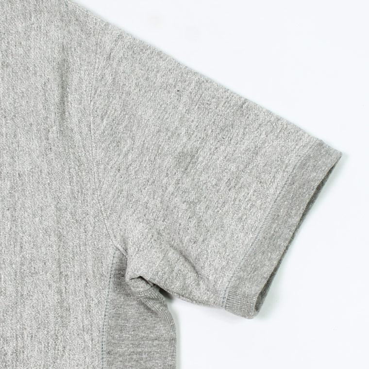 FELCO (フェルコ)  S/S INVERSE WEAVE SWEAT 12oz LT WEIGHT FRENCH TERRY - TWISTED GREY