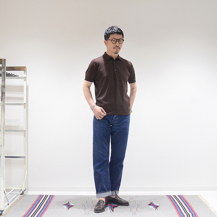 John Smedley ジョンスメドレー Adrian アドリアン メンズ ポロシャツ ハイゲージニット 通販