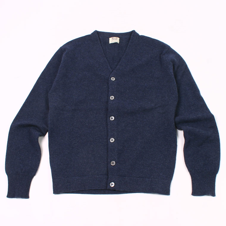 WILLIAM LOCKIE (ウィリアム ロッキー) LAMBSWOOL CARDIGAN W/SIDE BUTTON - ASTRA