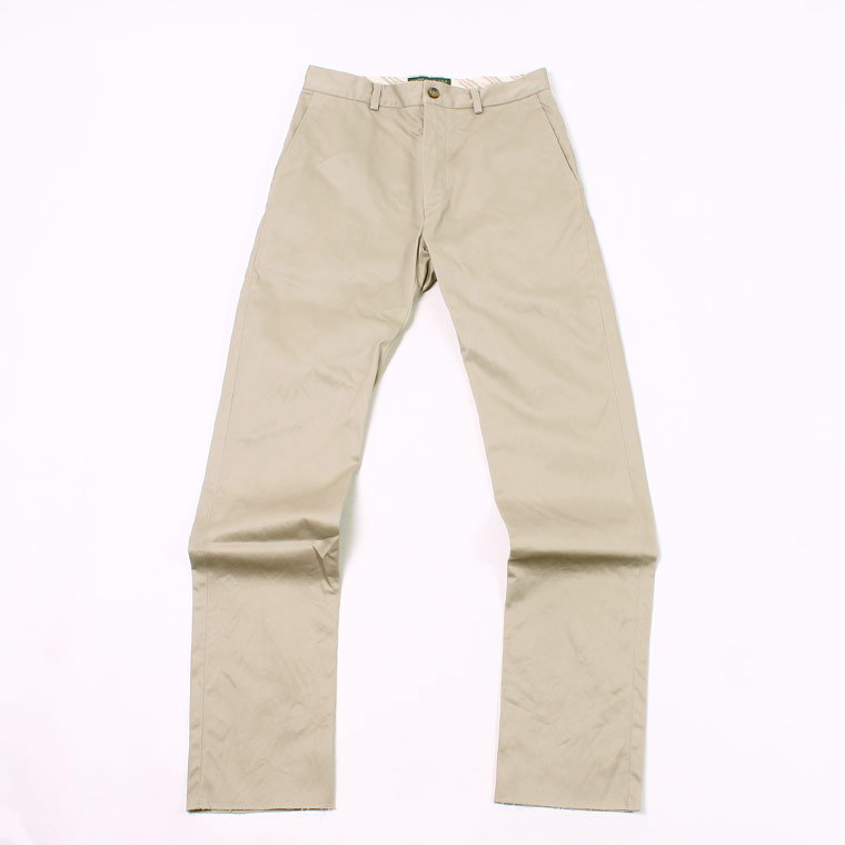 KEATON CHASE USA (キートンチェイスUSA) PLAIN FRONT TROUSER HIGH COUNT WEAPON - AMERICAN KHAKI