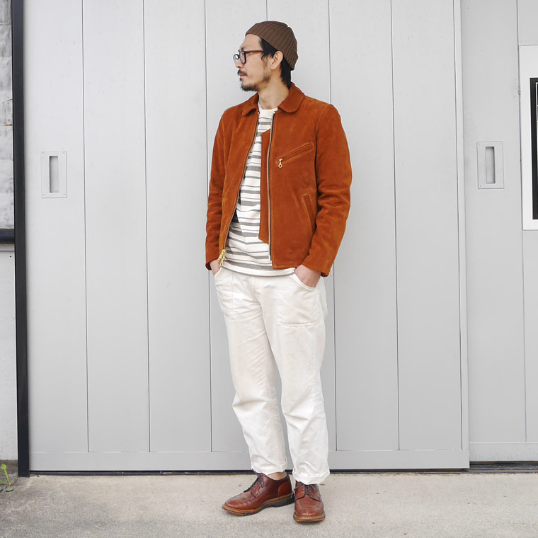 VANSON (バンソン) Explorer別注 ENFIELD-SLIM FITTED SOFT COW